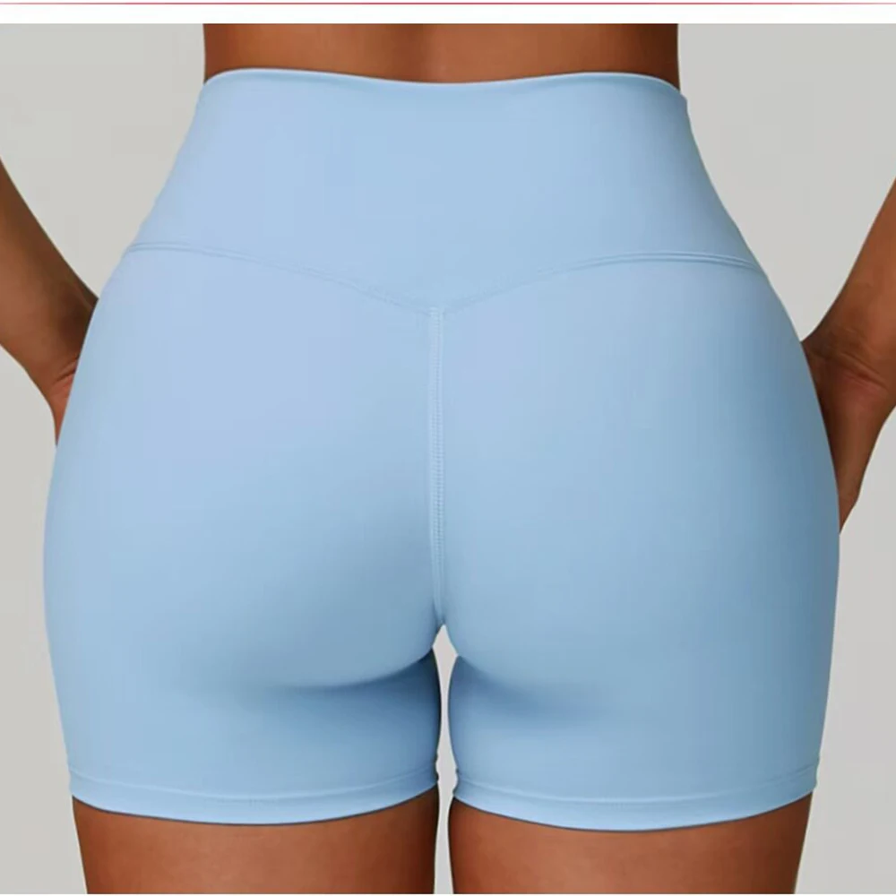 Summer High-Waist Yoga Shorts for Women Fitness Push-Up Booty Shorts Gym Shorts… - Image 2