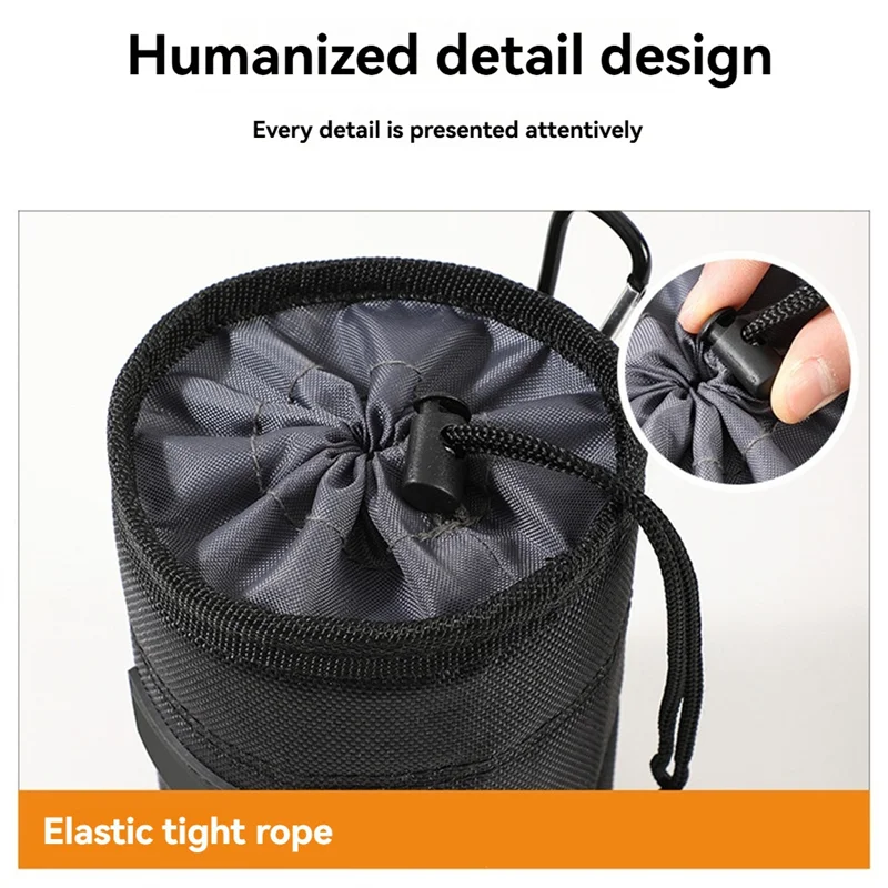 -RRKK Borsa portaoggetti per viti per unghie con fibbia Secchio per unghie sospeso in vita Marsupio per unghie multifunzionale Kit per appendere le unghie