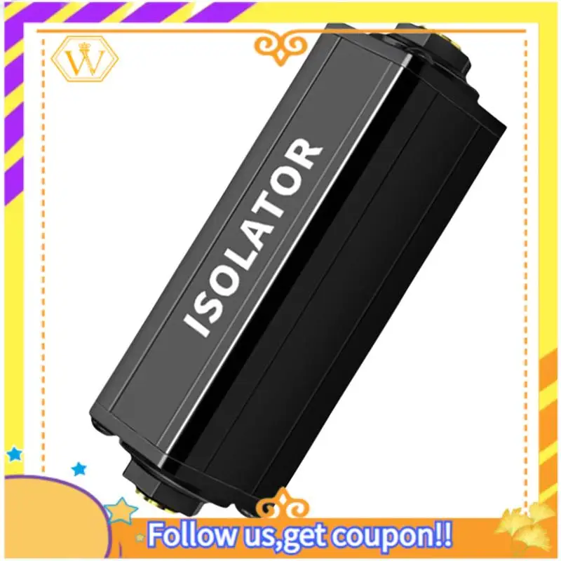 Neueste-6,5 Audio Isolator Sound Strom Noise Eliminator Ground Loop Isolator TS Audio Isolator Sound Balancing Adapter