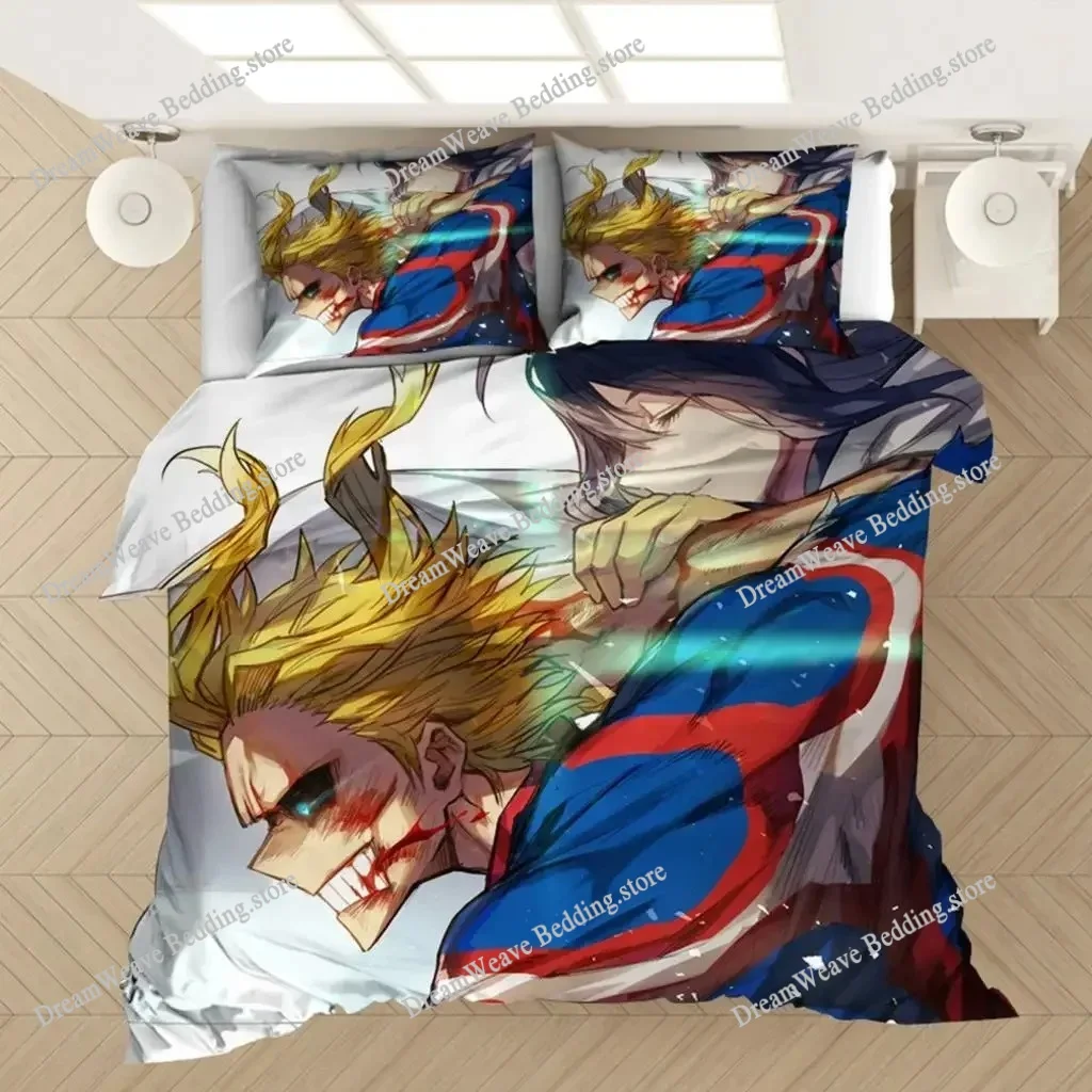 

My Hero Academia Bakugou Katsuki Bedding Set Cartoon Anime Set Adult Kid Bedroom Duvet Cover Sets 3D Print Anime Luxury Gift