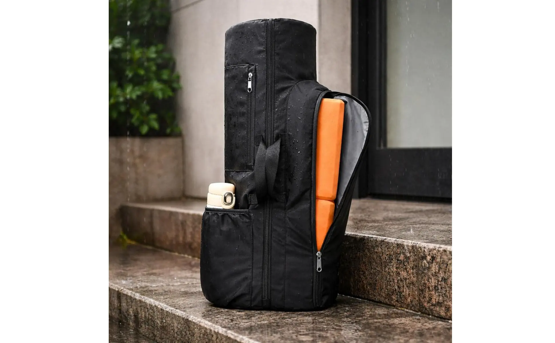 Mind-Body Mat Bag Multiple Pockets Mind-Body Backpack Mat Carrier Backpack Portable Sports Gear Organizer Easy to Carry