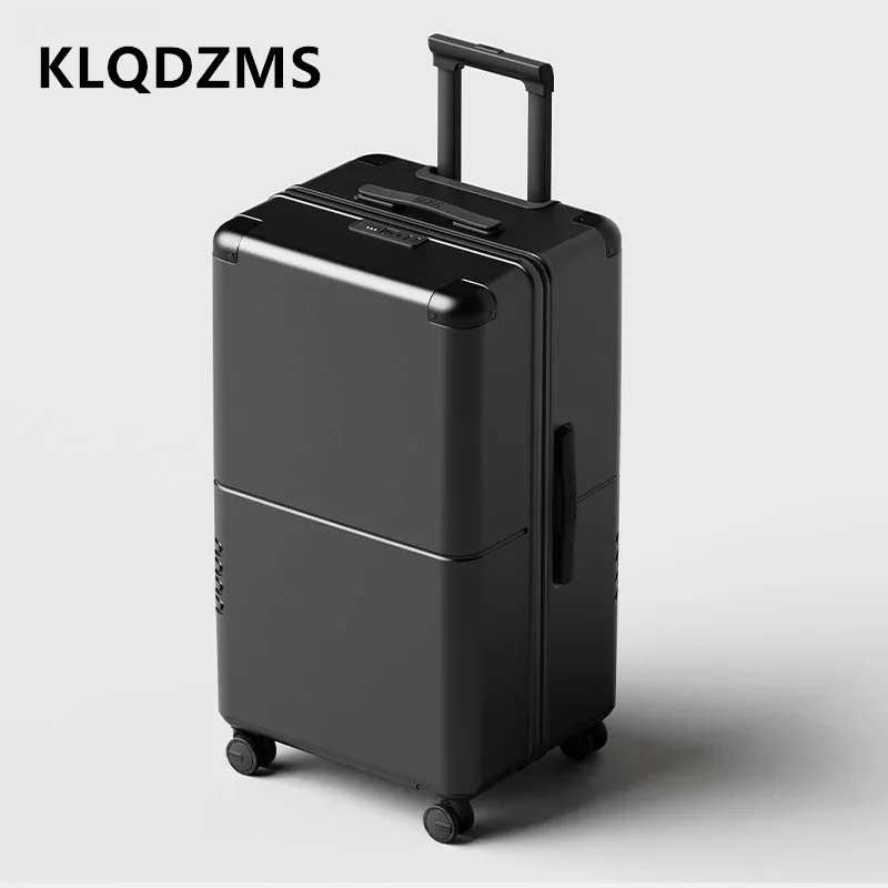 KLQDZMS 바퀴 달린 수하물, 20 인치 PC 탑승 상자, 28 인치 대용량 트롤리 케이스, 24 인치 암호 상자, 여성용 캐빈 여행 가방