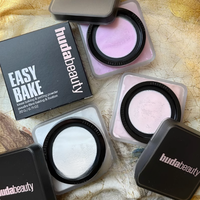 Hudabeuty Easy Bake Loose Powder Natural Face Matte Waterproof Setting Powder Oil Control Brightening Facial Cosmetics Makeup