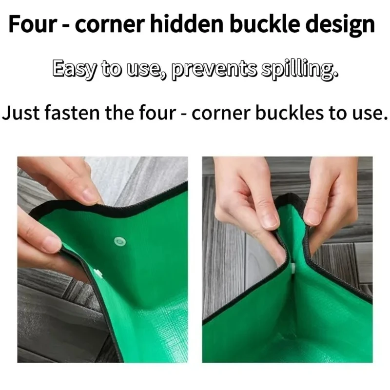 1 قطعة حصيرة زراعة خضراء 50 سنتيمتر-100 سنتيمتر قابلة لإعادة الاستخدام البستنة بوتينغ الوسادة طوي حديقة النبات اناء للزهور زرع الحصير مقاوم للماء #2