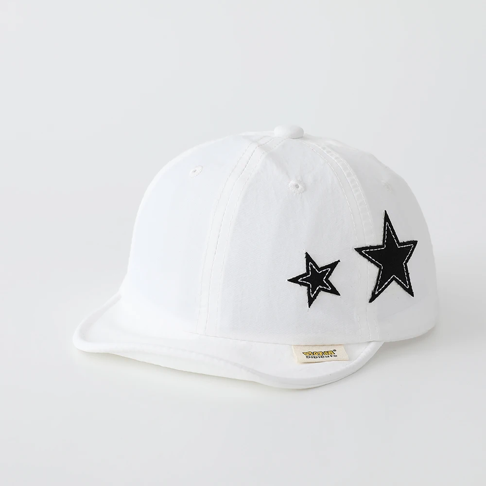 Korean-style fashionable embroidered star quick-drying soft-brimmed baseball cap - ideal for casual outings and sun protection view 4