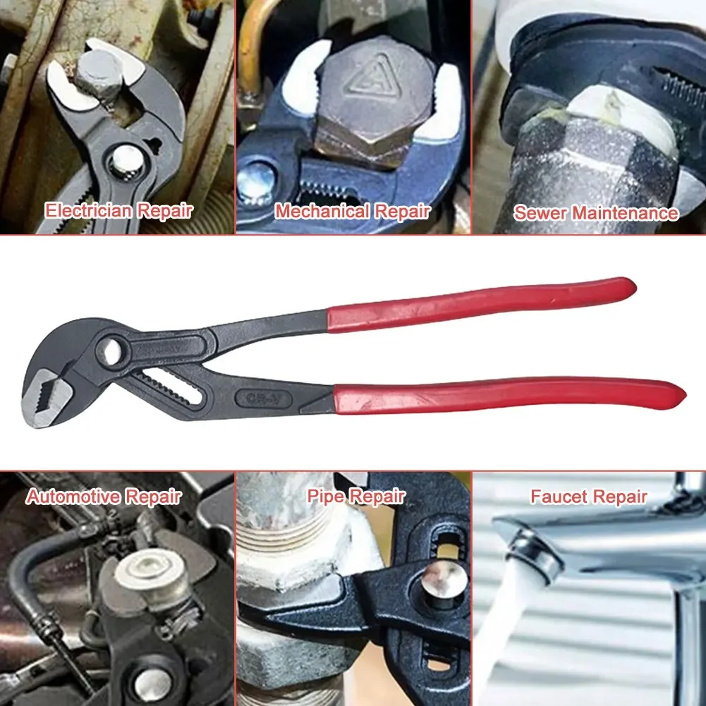 7/10/12 Inch Water Pump Pliers Soft Grip Waterpump Pliers Adjustable Pump Plier Plumbers Pipe Wrench Repair Hand Tools