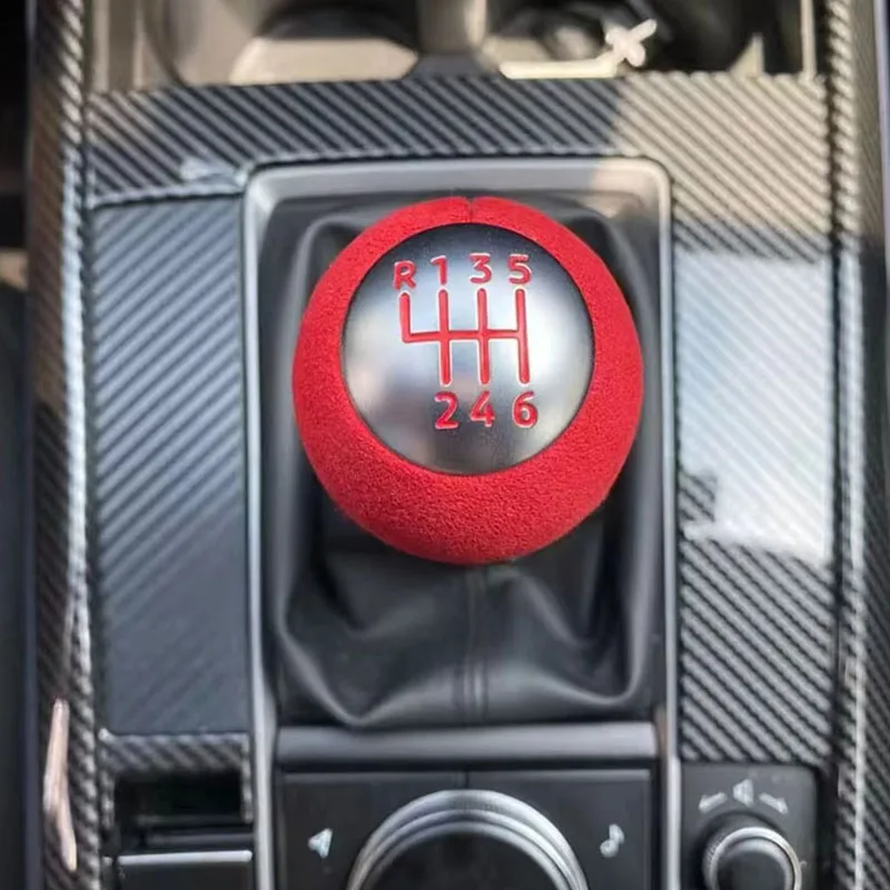 Brand New Suede 5 Speed ​​6 Speed ​​Manual Shift Knob For Mazda 6 Atenza For Mazda 3 Axela Mazda 8 5 CX-5 CX-4 MX-5 MX5