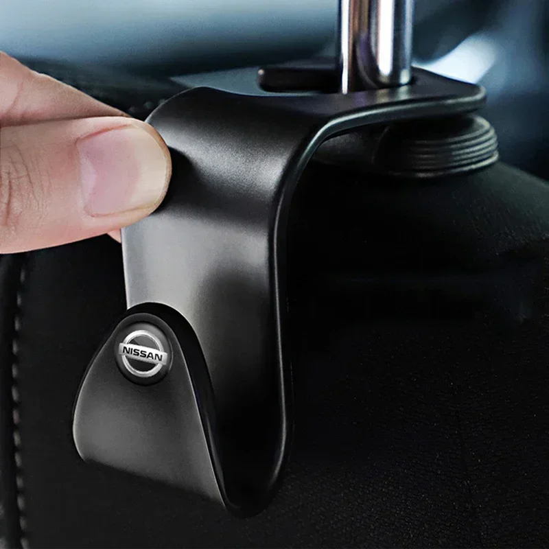 2pcs 4pcs for Nissan Car Logo Seat Back Hook Organizer Holder X-Trail Qashqai Tiida Teana Livina NV200 Sentra Altima Versa