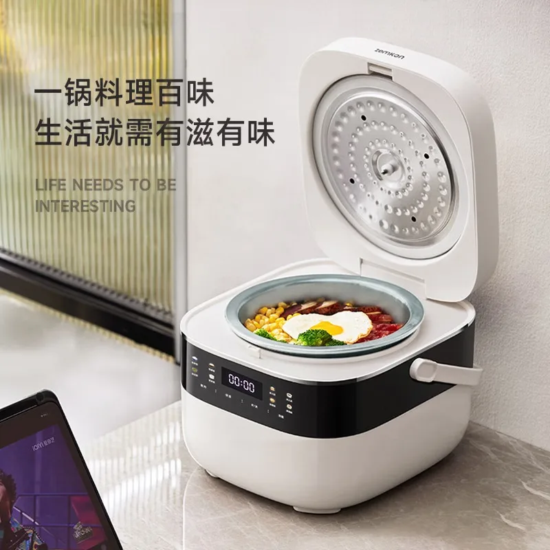 Electric rice cooker household 0 uncoated titanium pot inner liner 3L intelligent reservation multifunctional firewood rice