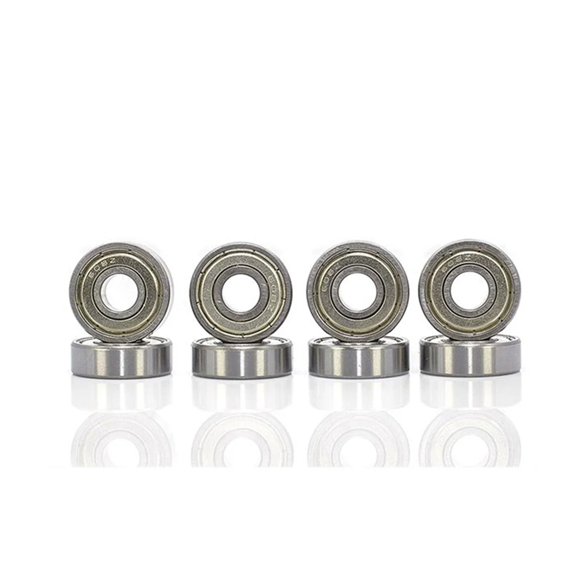 16 pz 608ZZ 8x22x7mm cuscinetto a sfere scanalato, doppio metallo schermato, adatto per cuscinetti Skateboard, pattini in linea ecc.