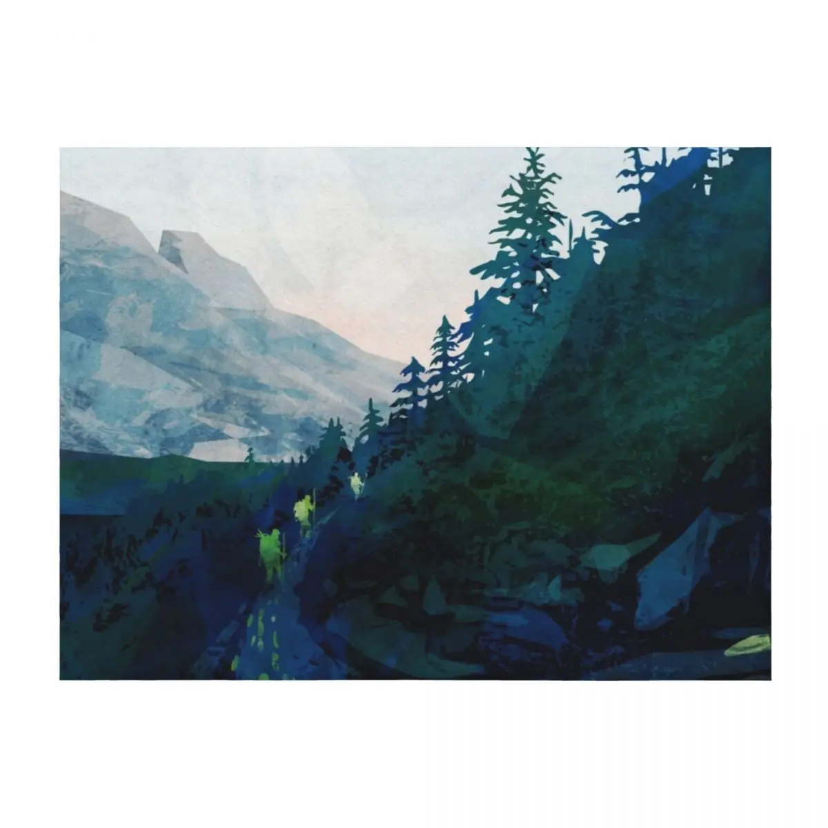 

Heritage Art Series - Jade Throw Blanket blankets ands Nap cosplay anime Blankets