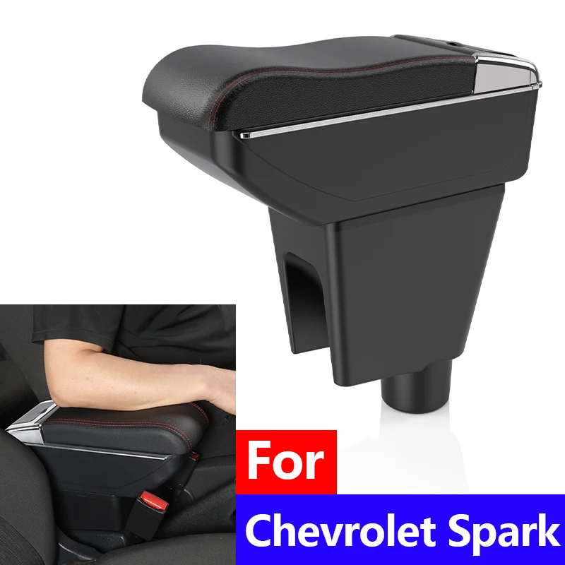 

Armrest for Chevrolet Spark 3 Interior Organizer Center Storage Box with Cup Holder Car Accessory Easy to Install