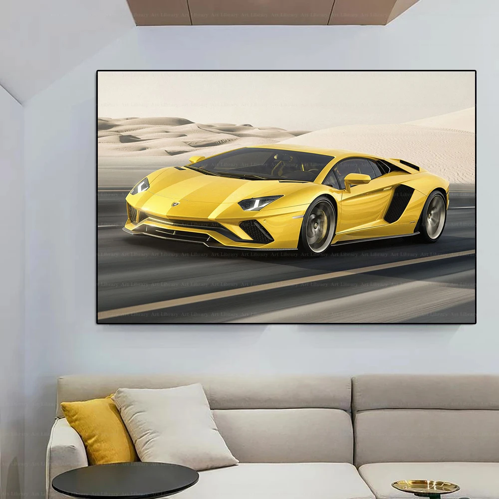 2023 Luxury Supercars Series Poster Sport Car Canvas Painting Prints Wall Art Pictures Home Decor