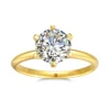 2ct 1ct VVS1 Moissanite Ring 18K Gold 100% Genuine for Women Wedding Anniversary Engagement Wedding Gift Fine Jewelry
