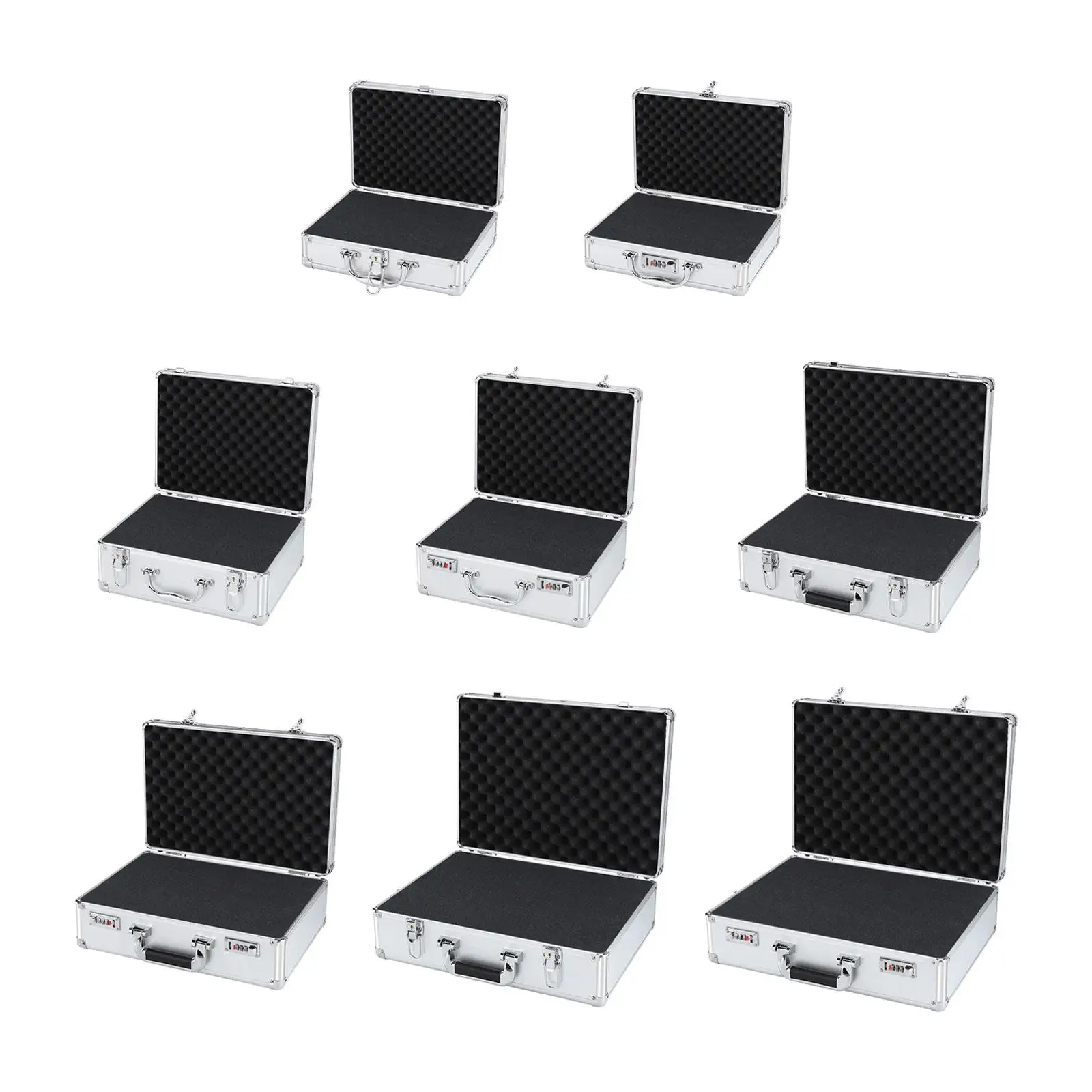 

Audio Device Microphone Carrying Case,Lightweight Hard Shell Case, Case,Aluminum Case with Foam for Test Instruments