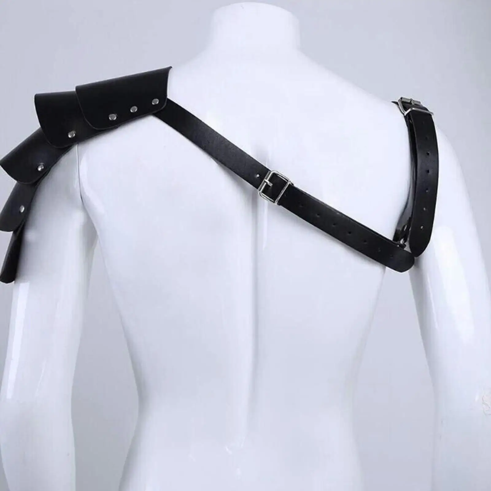 Cinturón de Cuero PU, Correa de Hombro y Muñequera para Hombre, para Carnaval y Festivales