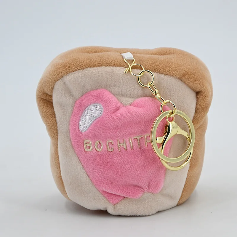 10Cm Chainsaw Man Bread Pochita Soft Plush Filling Doll Keychain Handbag Hanging Ornaments Waist Decoration Friend Birthday Gift