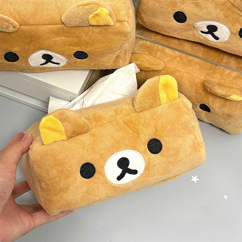 Good-looking Plush Tissue Box Anime Cartoon Home Living Room Bedroom Cute Paper Holders Fashion Napkin Storage Bag