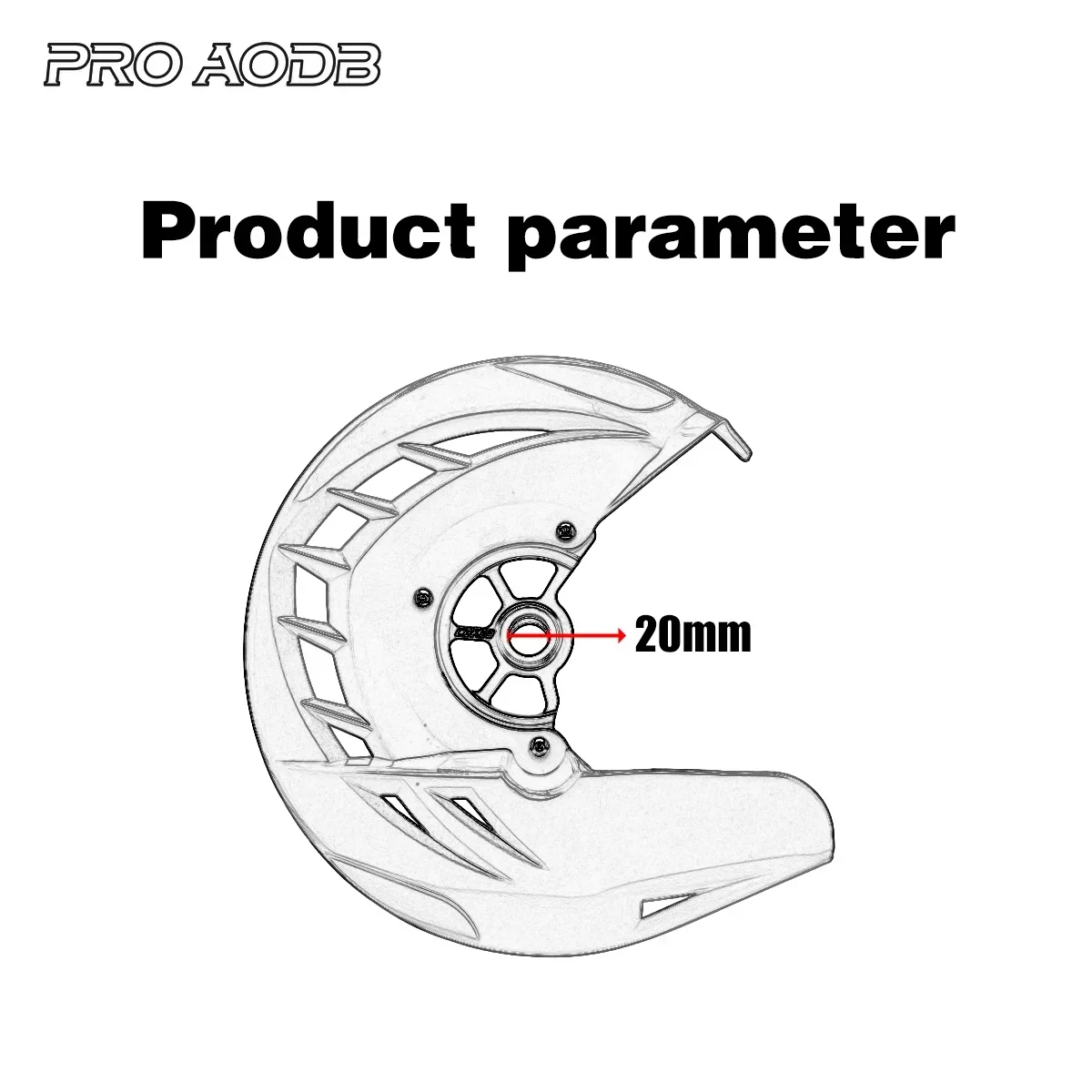 Protector de cubierta protectora de Rotor de disco de freno delantero para moto de cross, para Honda CR 125R 250R CRF 250R 450R 250RX 2004-2020, modelo, Etc.