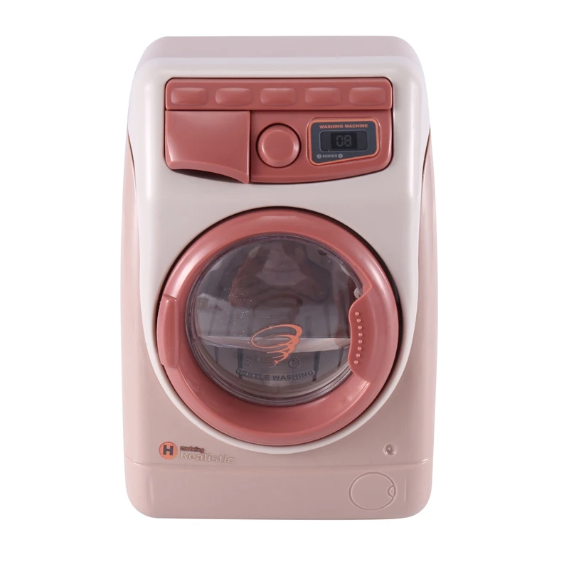 YH129-3SE Household Simulation Electric Washing Machine Children's Small Home Appliances Kitchen Toys Set For Boys And Girls