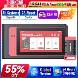 THINKCAR THINKTOOL Mini 2/Thinktool Mini OBD2 Scanner Auto Diagnose Tool Alle Systeem Diagnose Auto Scanner ECU Codering/Actieve Test CANFD Levenslang Gratis