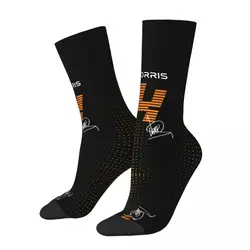 Divertente calzino pazzo per uomo ando Norris Hip Hop Vintage F1 Formula 1 calzino a compressione per ragazzi stampato con motivo di qualità felice