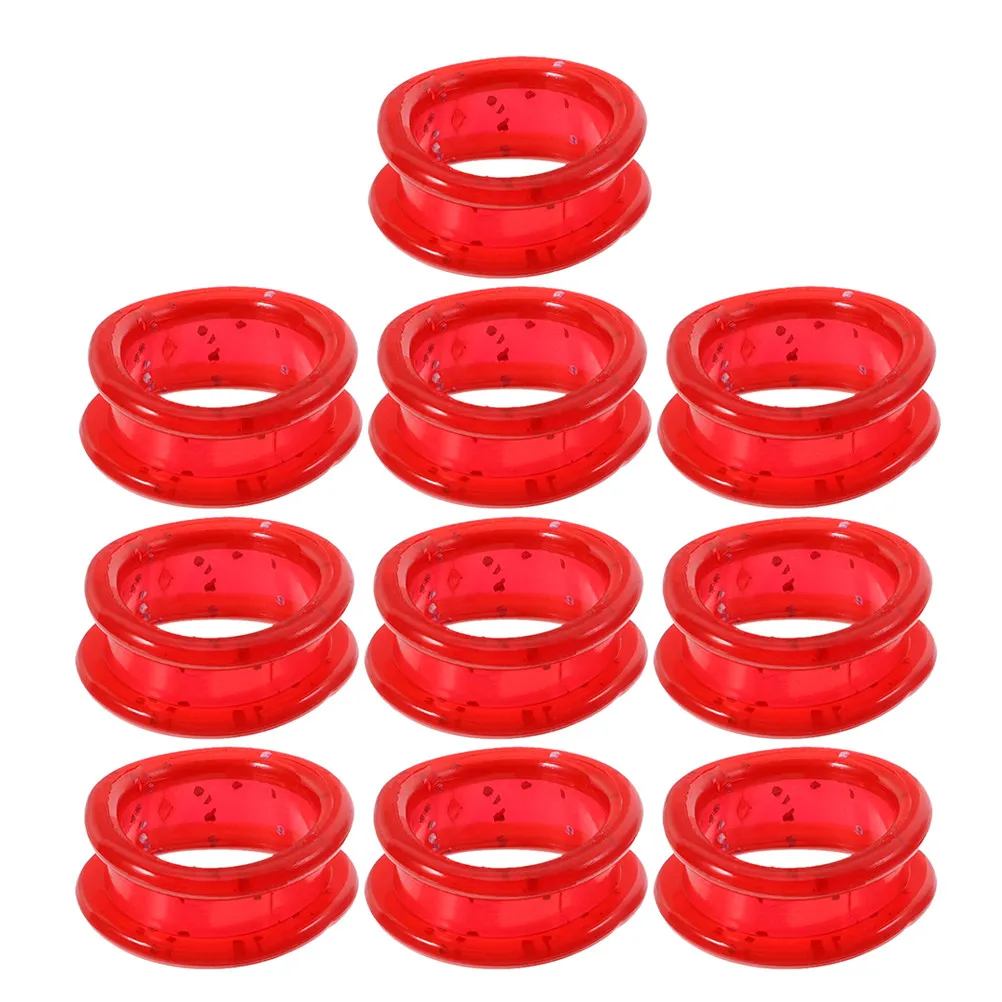 10Pcs Silicone Finger Protector Rings Soft Thumb Inserts Protector Comfortable Grip for Hair Cutting Barber Shears Grooming