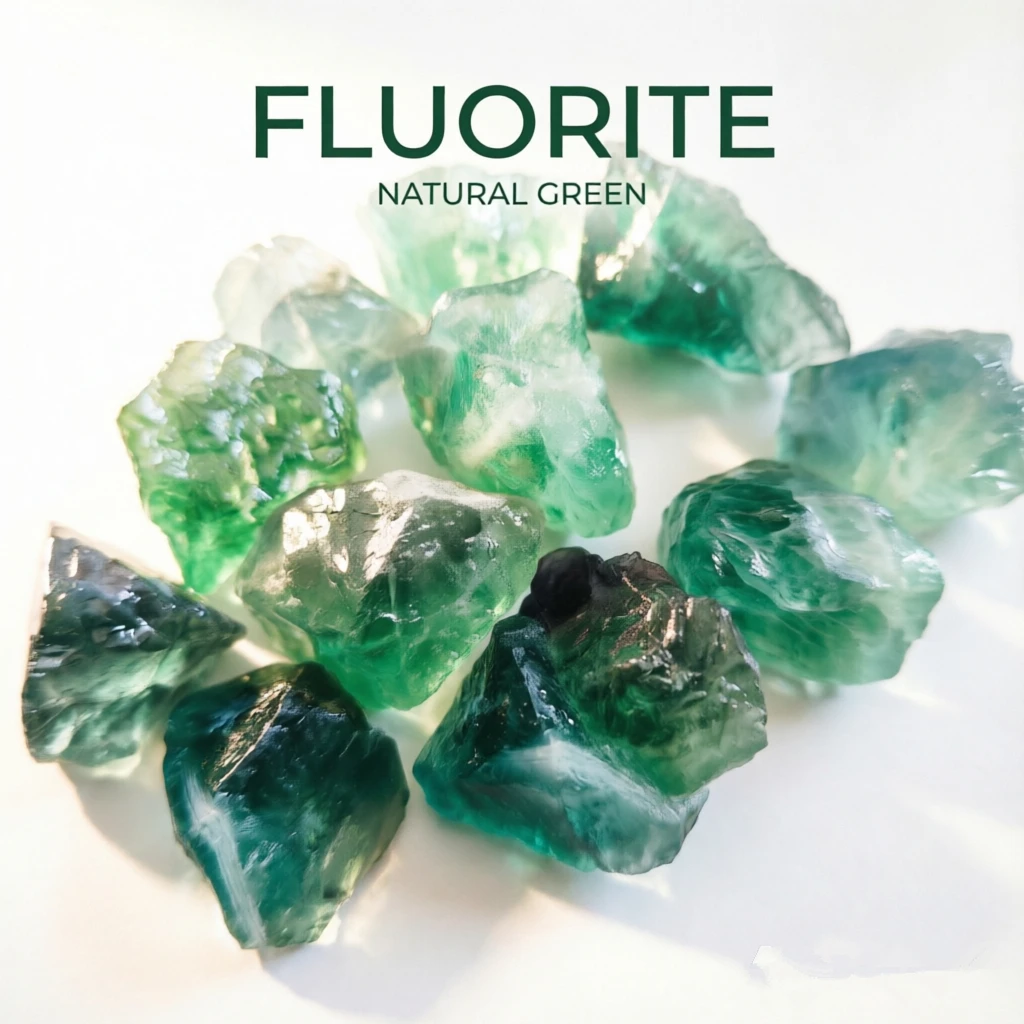Natural Raw Green Fluorite Stone Crystals Reiki Healing Root Chakra Crystal Home Decoration Spiritual Protection Gift