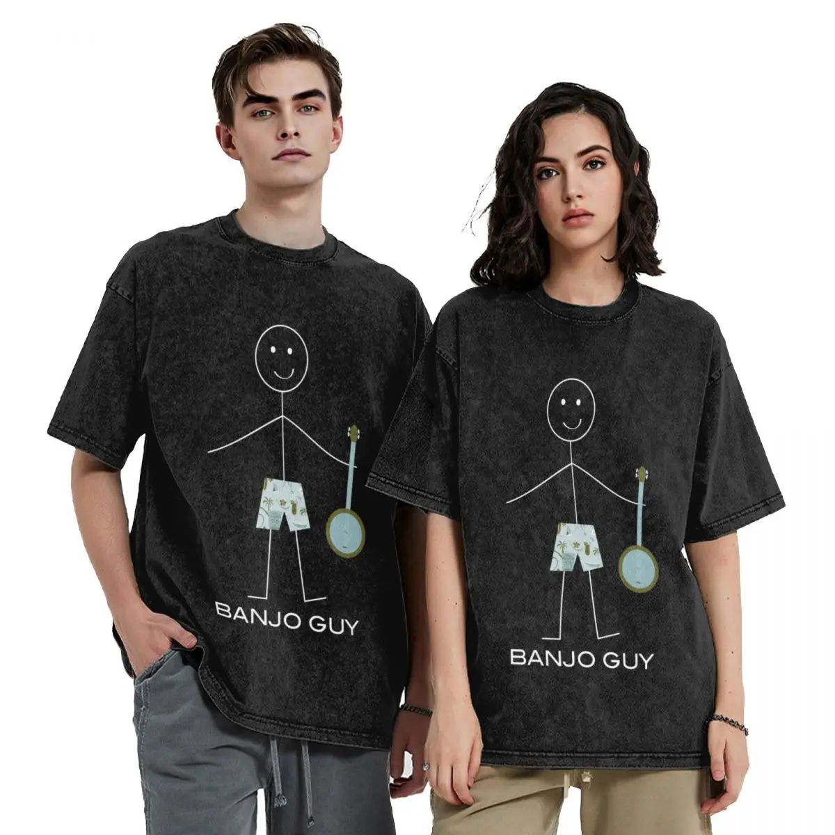 

Funny Mens Banjo Guy T-Shirt vintage t shirts basketball graphic tees anime shirt Men's t-shirt