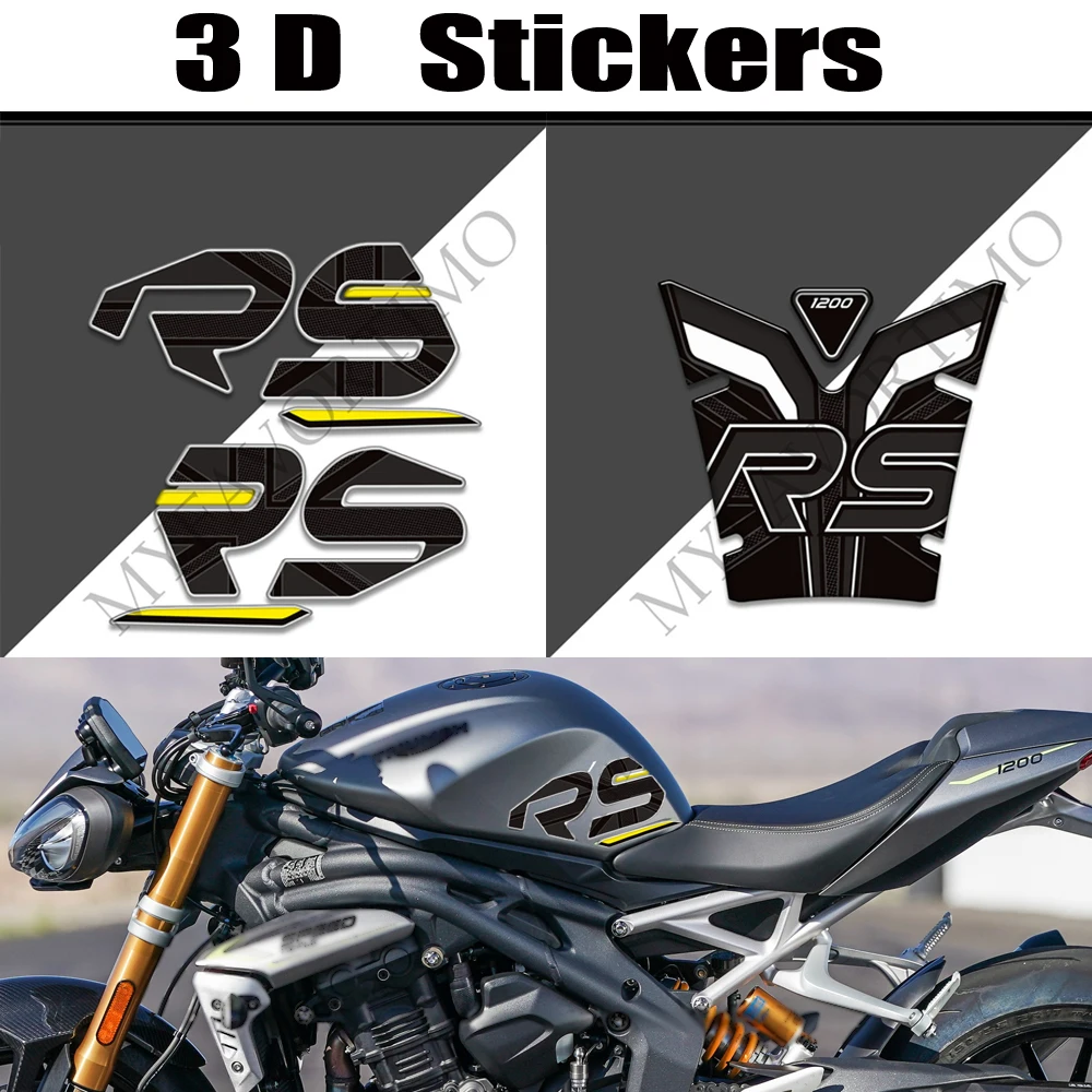 For Triumph Speed Triple 1200rs 1200 RS Motorcycle Stickers Decals Gas Fuel Oil Kit Knee Tank Pad Grips 2019 2020 2021 2022 2023