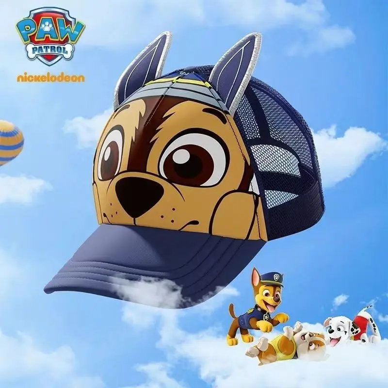 New Kawaii Paw Patrol Kids Sun Hat Marshall Chase Skye Rubble Anime Cartoon Breathable Summer Sun Hat Boys Cap Birthday Gifts