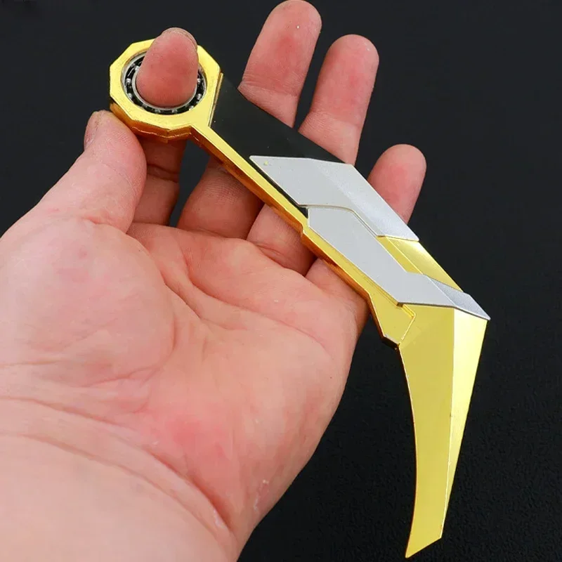 16/22cm Hot Valorant Game Peripherals Weapon Model Karambit Uncut Balisong Toy Sword Cosplay Metal Collection Ornament Boys Gift