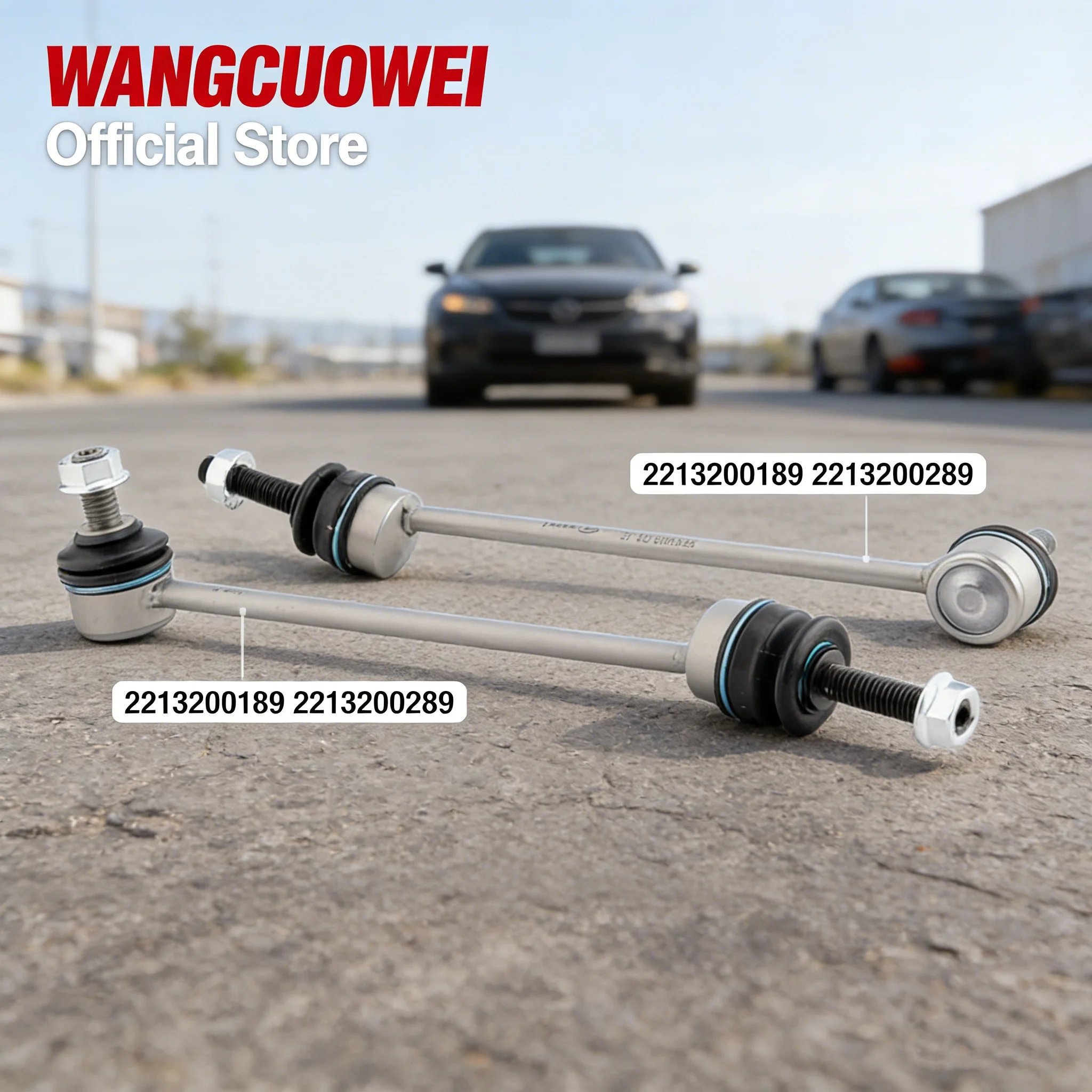 

Front Axle Sway Bar Stabilizer Link 2213200189 2213200289 A2213200189 for Mercedes Benz S-Class W221 C216 S300 S350 S450