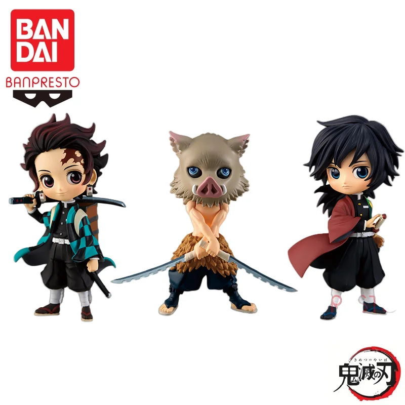 

Spot SaleIn Stock Bandai Banpresto Original Demon Slayer Qposket Petit Tanjirou Inosuke Giyuu Doll Brand New Boxed Action Figure