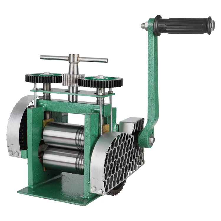 Square Groove Hand Operate Mini Gold Rolling Mill , Jewelry Rolling Mill Machine