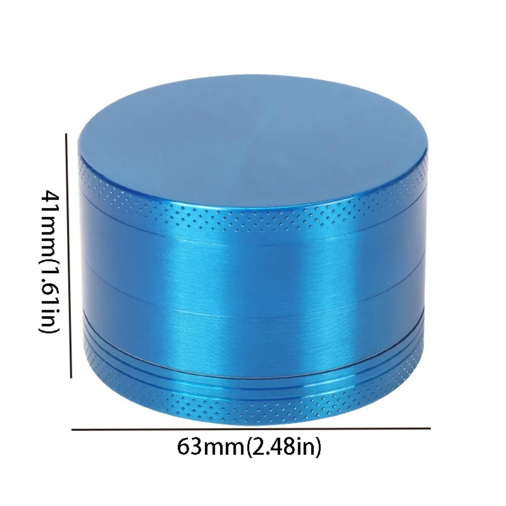 Grinder Zinc Alloy 4-Layer Grinder 40mm Size Pollen Scraper Metal Grinder Non-Stick Coated Spice Crusher Kitchen Use