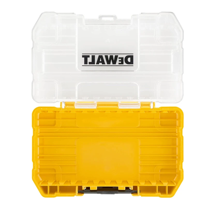 DEWALT TSTAK Medium Tough Case Transparent Cover Yellow Shell Mini Tool Storage Arrange Box Plastic High Hardness Durability