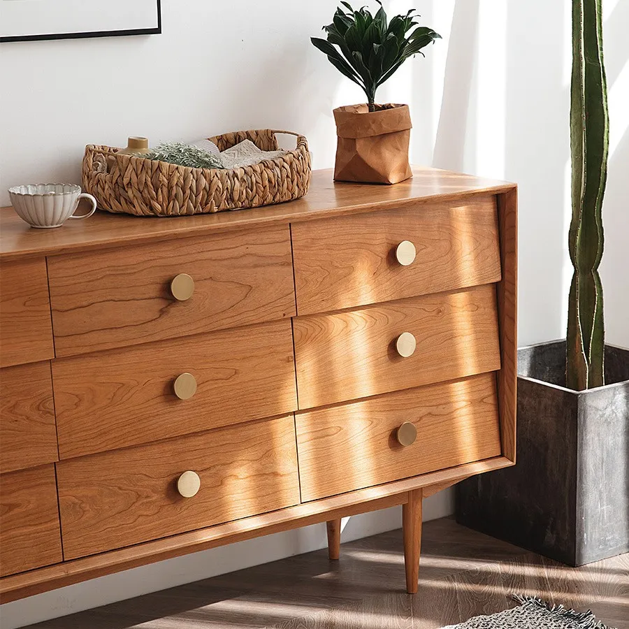 Nine-chest cabinet, living room against the wall, home modern bedroom, Nordic Japanese-style bedroom cabinet, class lock