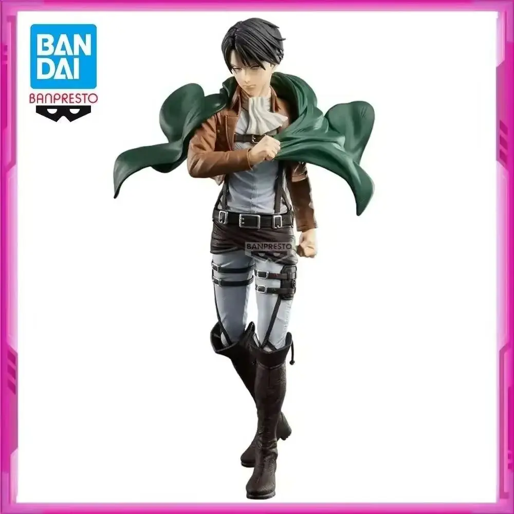 

Original BANDAI BANPRESTO Grandista Attack on Titan Levi Ackerman PVC Anime Action Collections Model Figures Toy Doll Toy