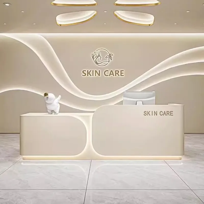 

​​Modern Minimalist Reception Desk Cashier Counter Nordic Creativity Multi-Functional Design Commercial Office Furniture FYRD​​