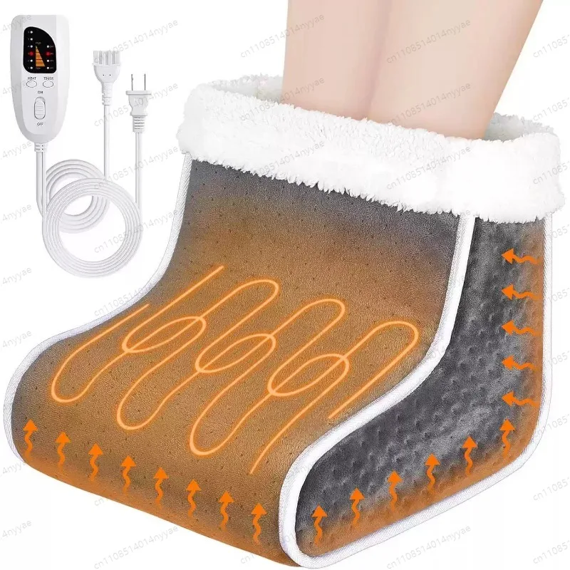 Electric Foot Warmer Heater Constant Temperature 5 Modes Heating Pad Soft Washable Winter Warm Foot for Home Bedroom Feet Warmer