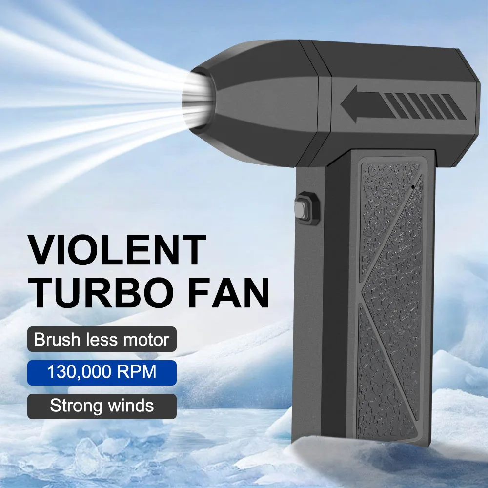 

Snow Blowing Electric Air Duster Violent Hair Dryer Turbo Jet Fan Car Accessories Strong Blowing Universal Cleaning Blower Tool