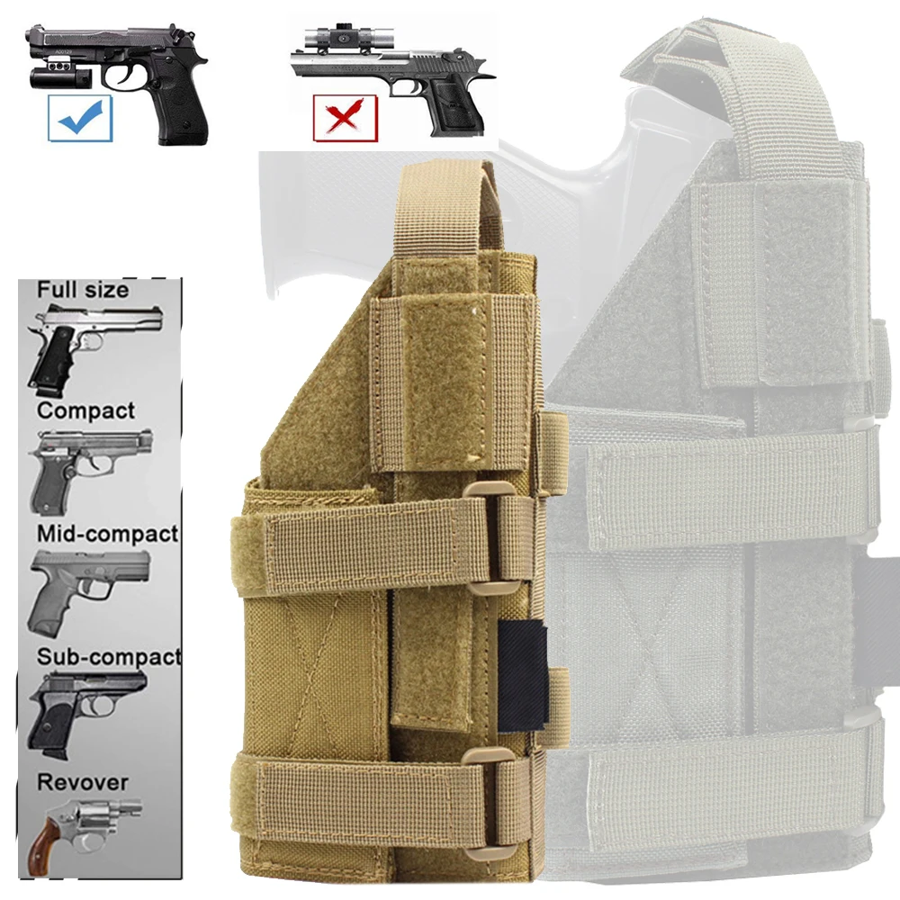 MOLLE Tactical Leg Quick Draw Holster Adjustable Modular Belt Pistol Pouch Fit 1911 45 92 96 GLOCK Hunting Shooting Equipment