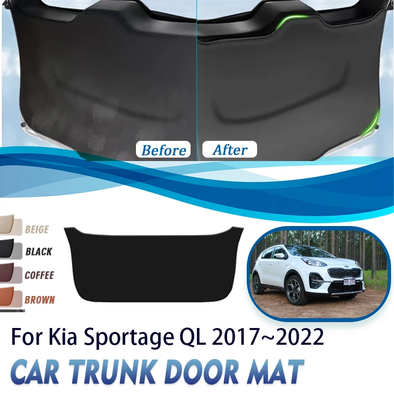 Car Trunk Door Cover For Kia Sportage KX5 QL 2017 2018 2019 2020 2021 2022 Anti-dirty Mats Tailgate Pads Carpet Auto Acesssories