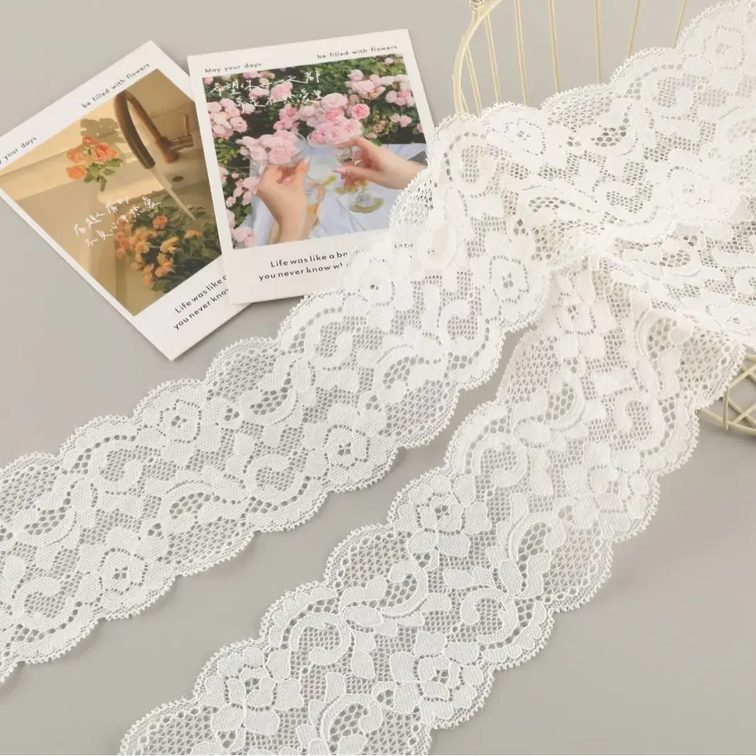 Заводской запас 6 см двухсторонняя эластичная кружевная бейка свадебная кружевная бейка вышивка ткань для одежды