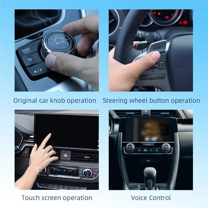 

Wireless Carplay 2 In 1 Box Plug And Play Fashionable Portable Carplay Android Auto AI 5Ghz Wifi5 Transmission Speed-A55G