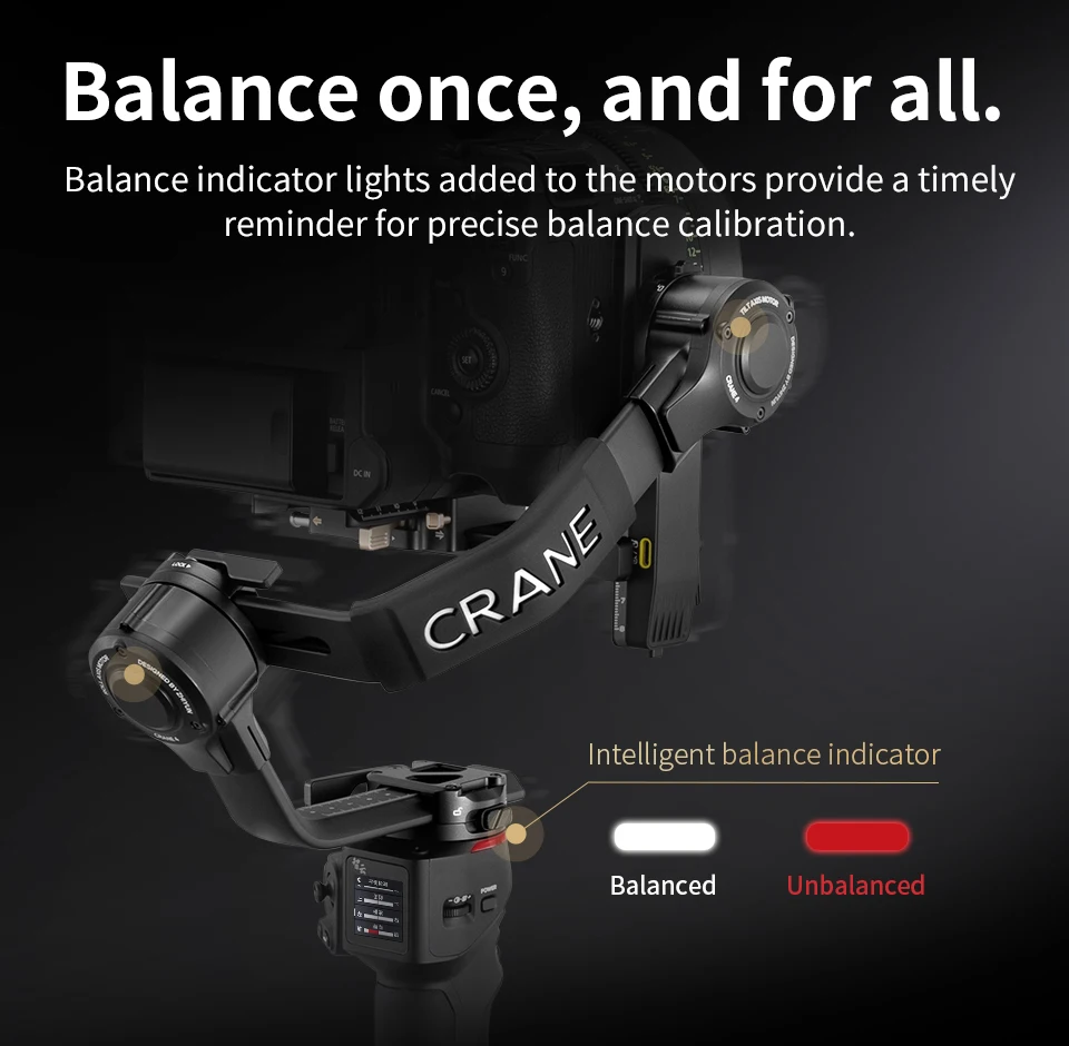 Zhiyun Crane 4 3-axis Handheld Camera Gimbal Stabilizer Touchscreen Portrait Vertical Shooting for Sony Nikon Canon DSLR Camera