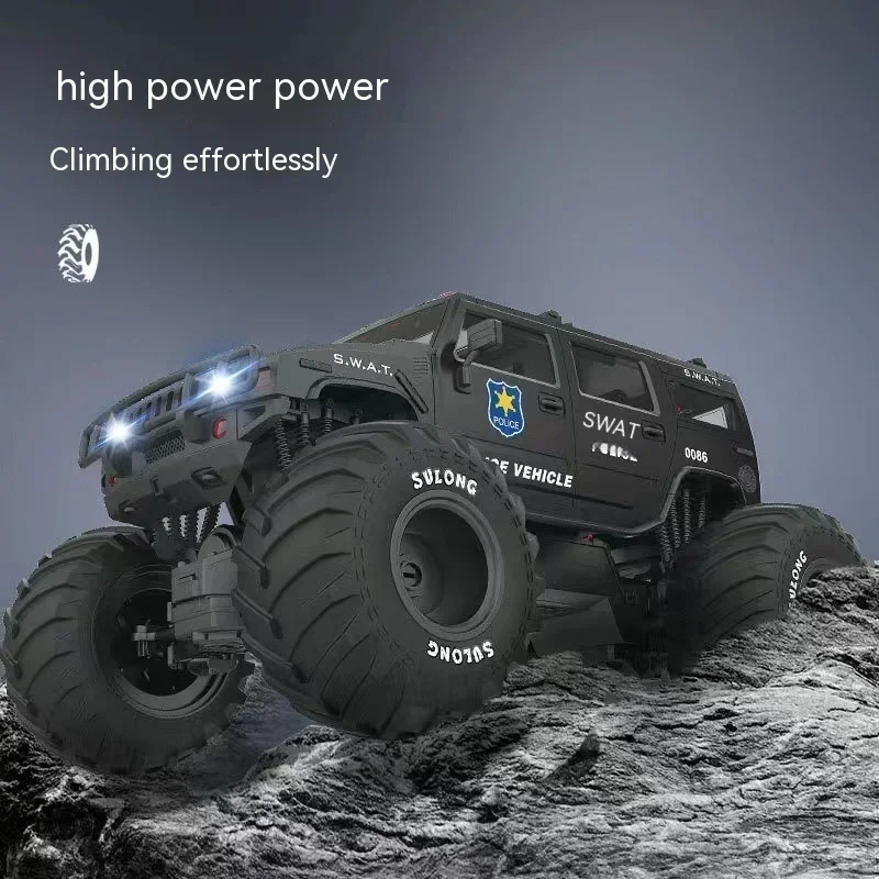 Cross Border New 1:10 Special Police Wireless Remote Control Off-Road Vehicle Simulation Sound Effect  Anti Slip And Wear-Resist