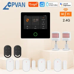 CPVAN-sistema de seguridad inteligente para el hogar, alarma de protección antirrobo con sensor de movimiento infrarrojo, inalámbrico, Wifi, Tuya