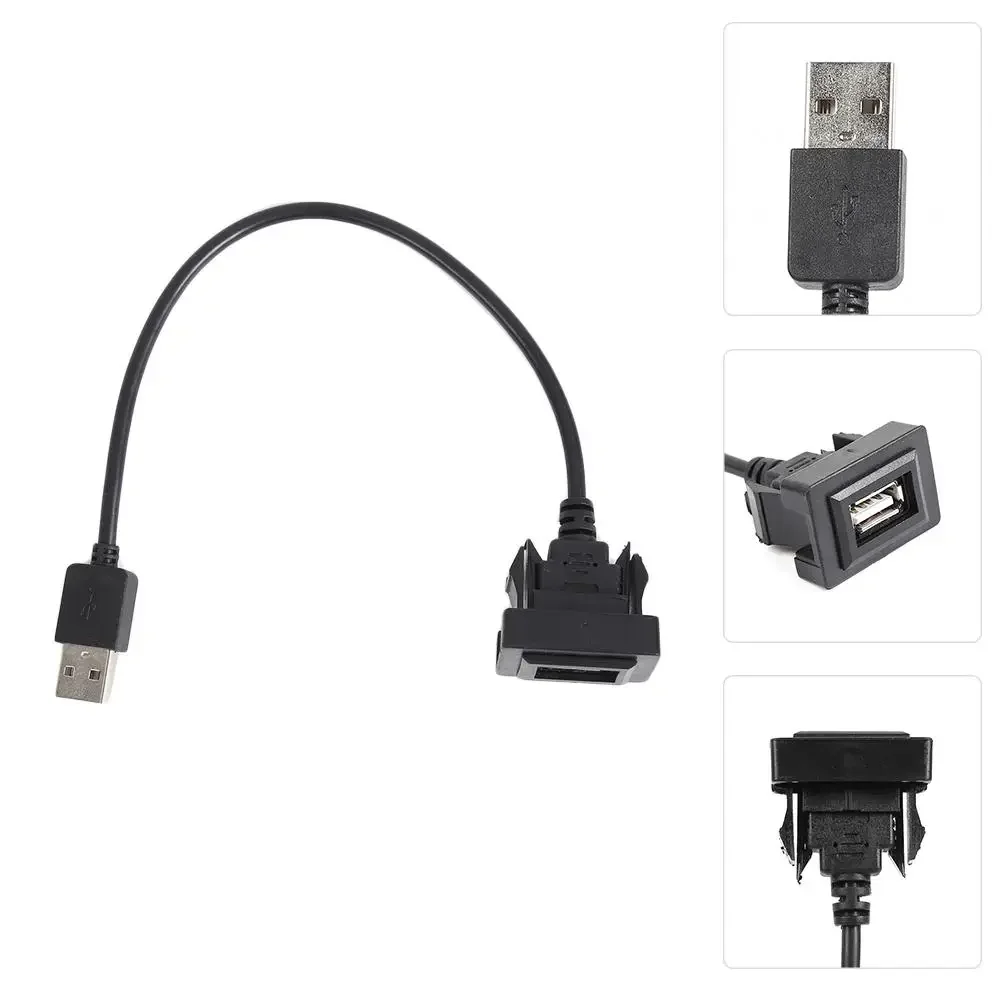 Auto Dash Unterputz für Toyota Steckdose USB-Armaturen brett Unterputz USB-Buchse 2,0 Port Panel Verlängerung kabel Adapter